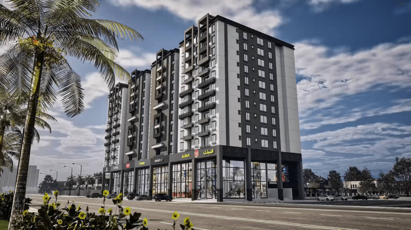 Sumsum Grand 2 Executive Tower At Main Jinnah Avenue Opposite Malir Cantt – Luxury Apartments in Karachi